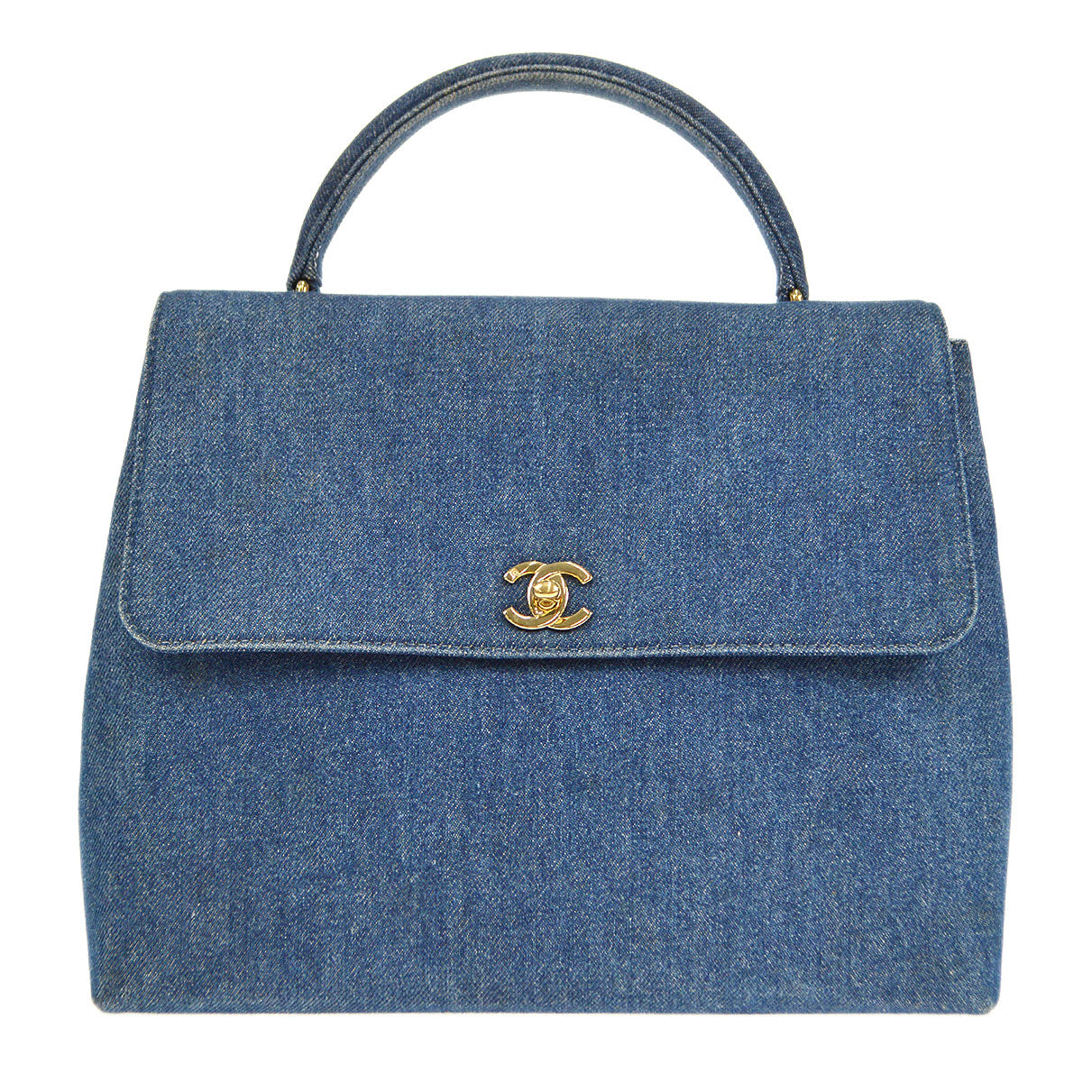 Luxury Chanel 1997-1999 Kelly 30 Denim