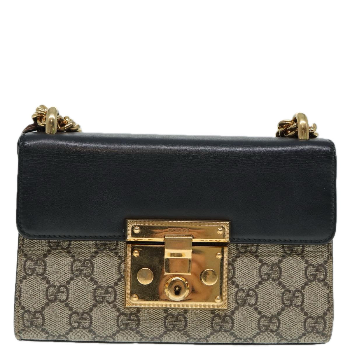 Gucci Padlock  Canvas Shoulder Bag ()