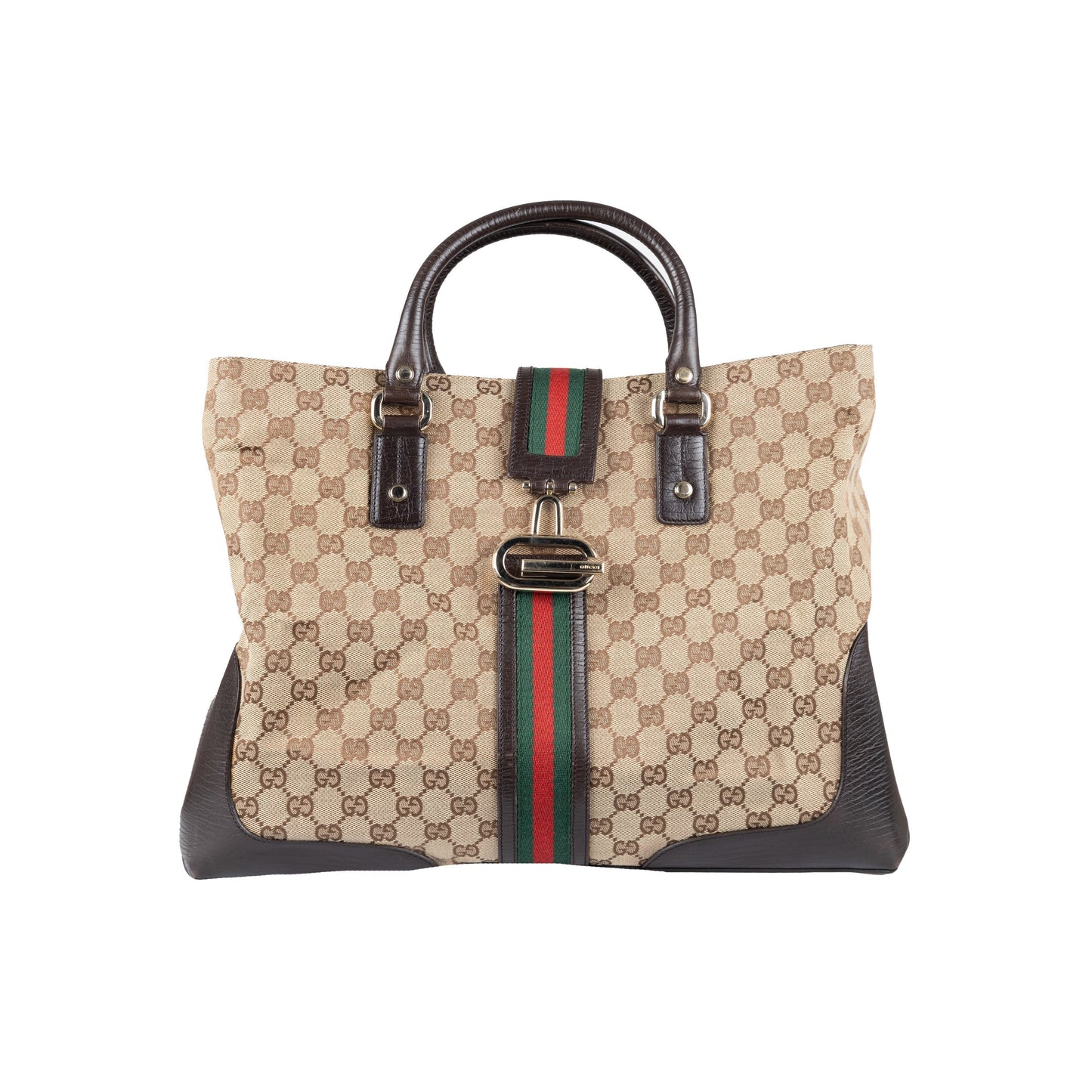 Luxury Gucci Trending 2025 Monogram Canvas Junco Tote Bag - '00s