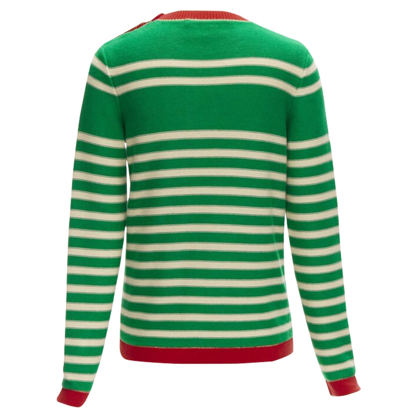 Gucci sailor intarsia embroidery striped sweater