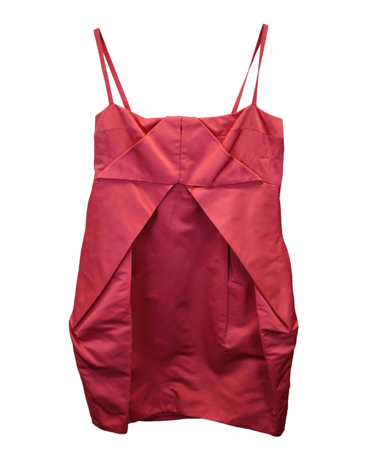 Luxury Gucci Trending 2025 Pleated Mini Dress in Pink Polyester