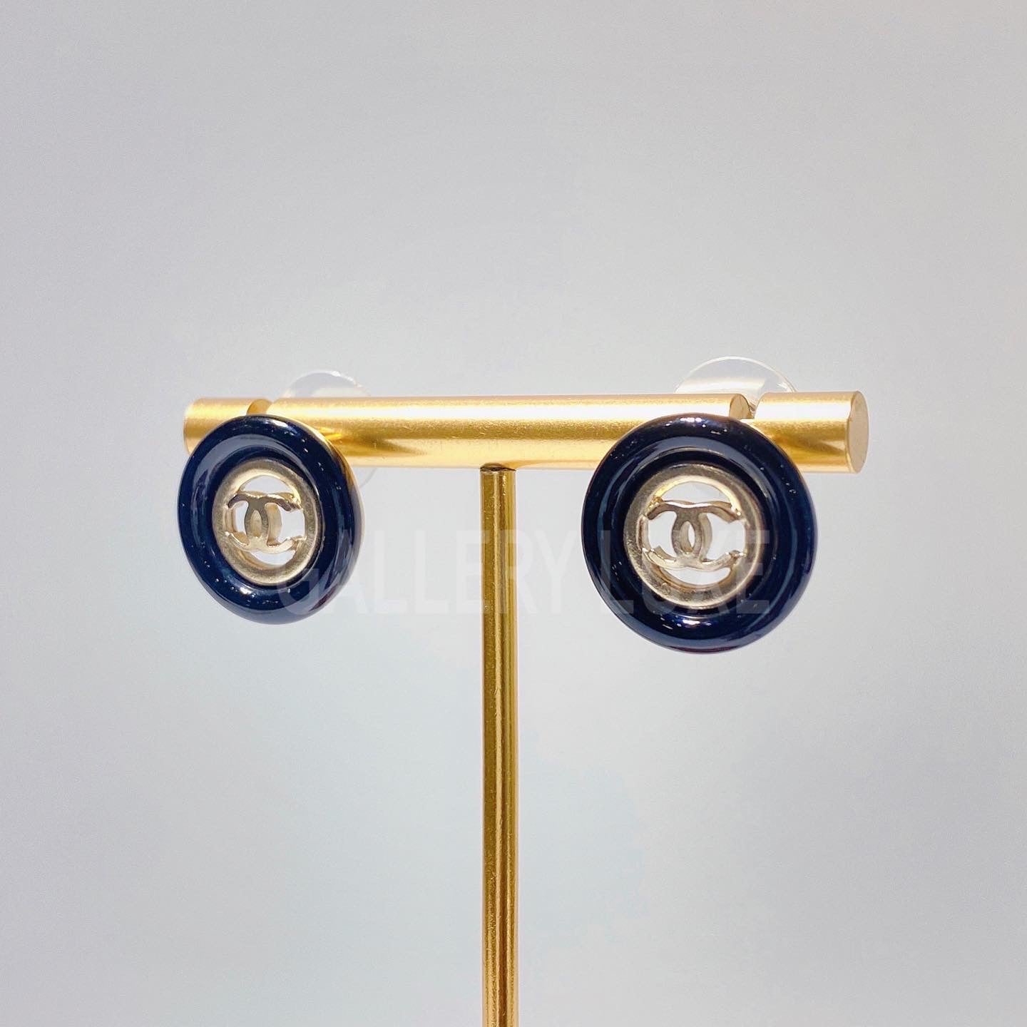 No.001202-Chanel Round Coco Mark Earrings