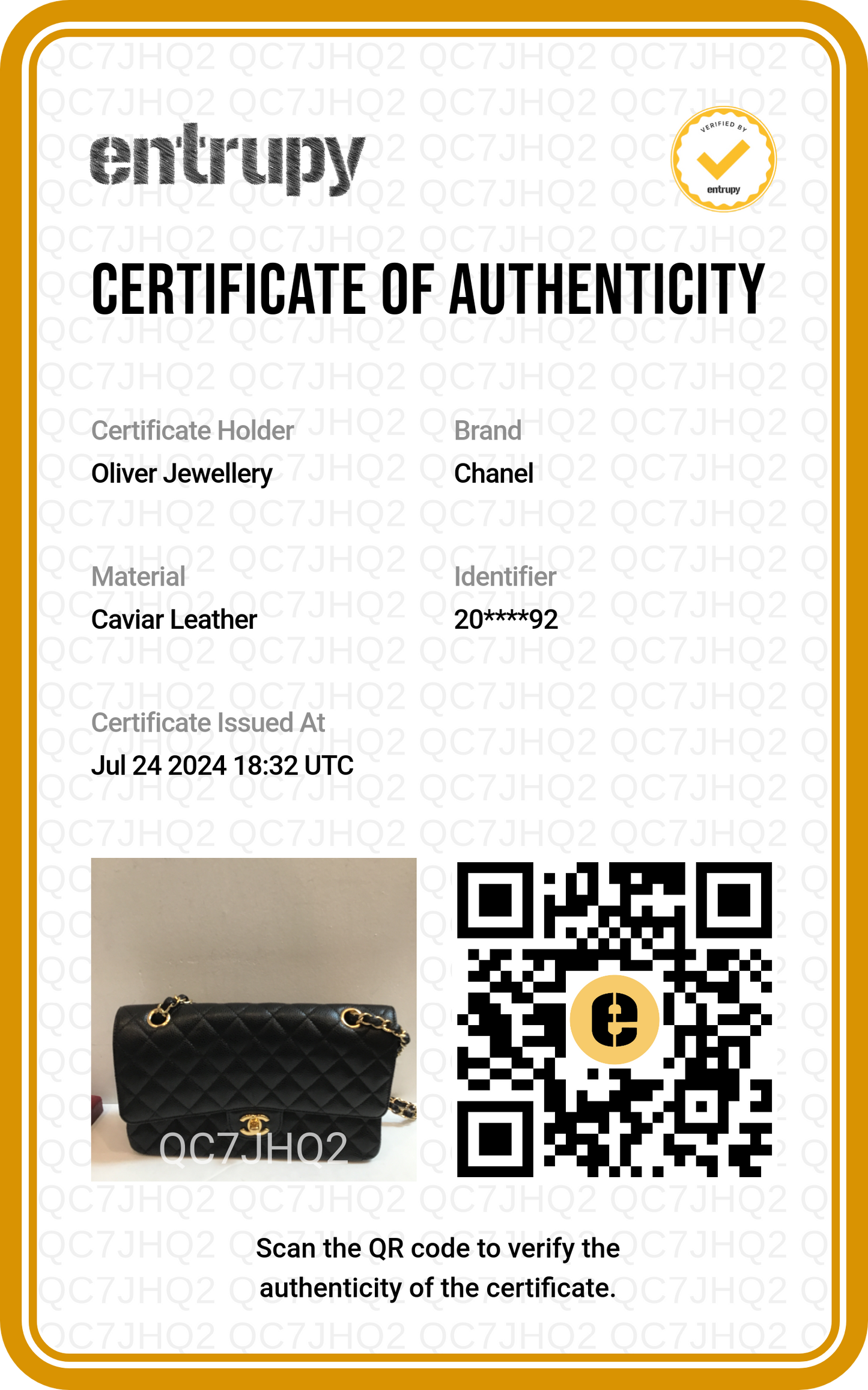 Chanel Black Caviar Leather Classic Medium Double Flap Bag