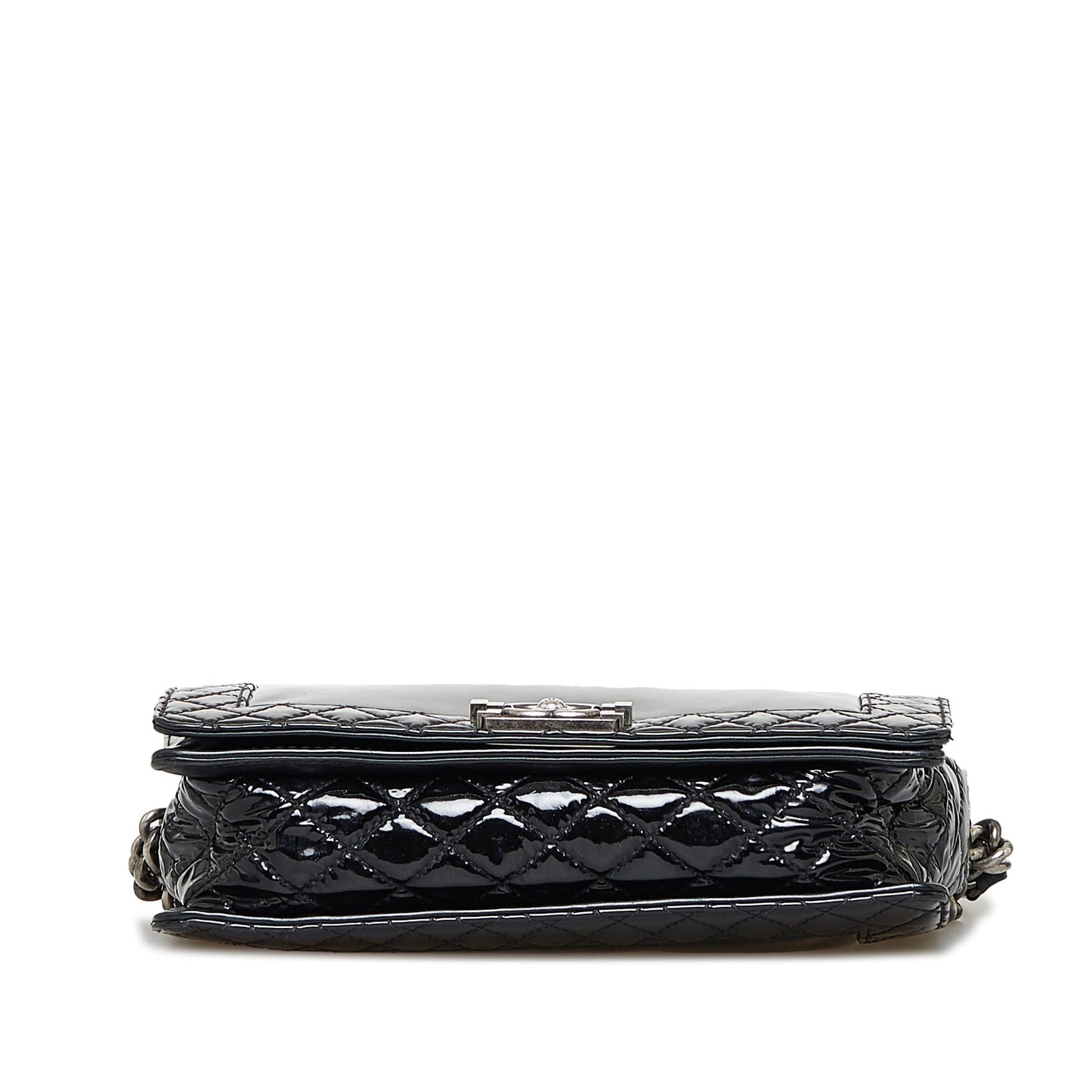 CHANEL Medium Patent Reverso Boy Flap Crossbody Bag