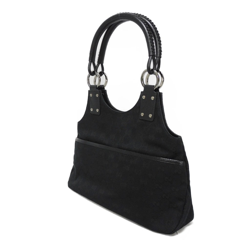 Gucci Canvas Leather Top Handle Bag