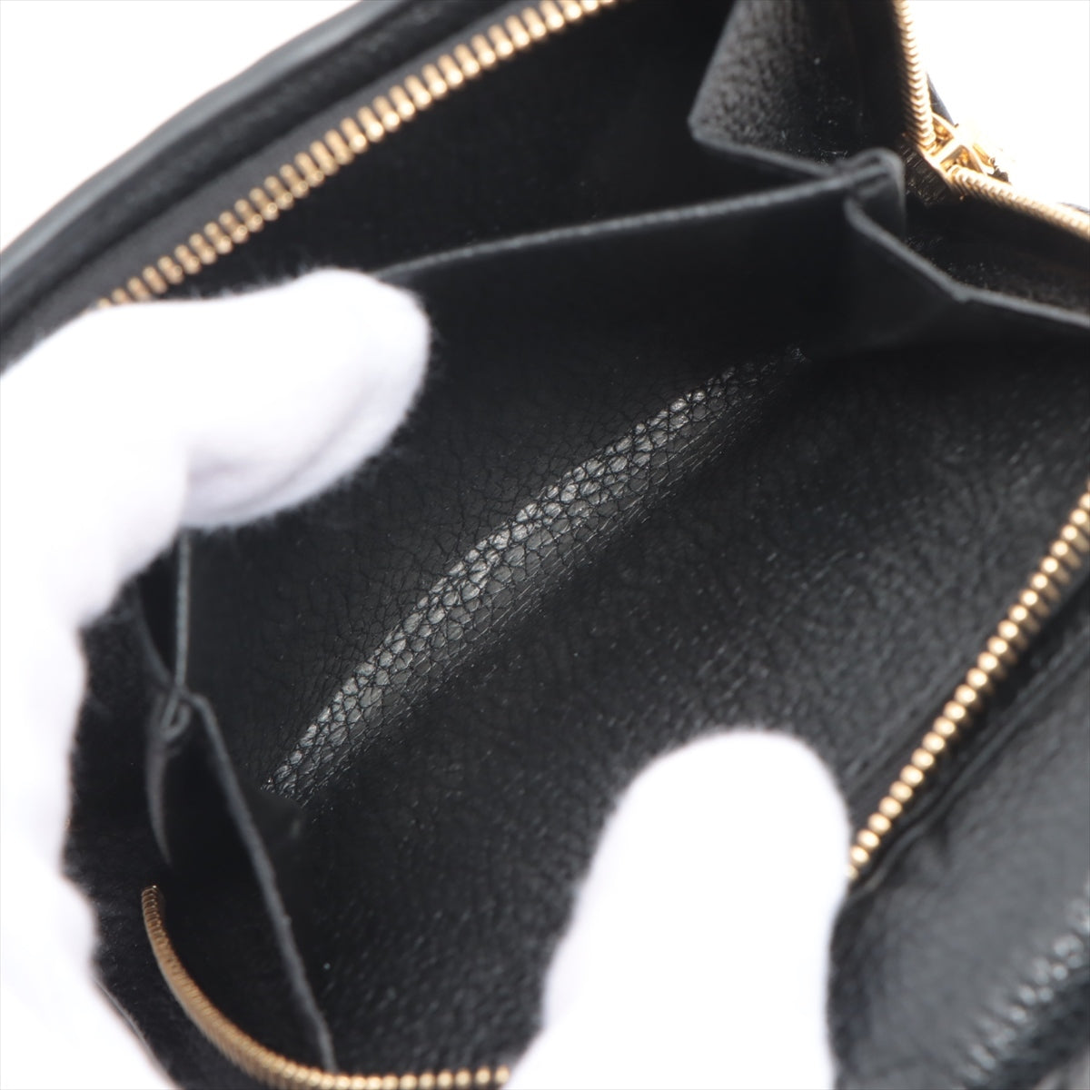 Louis Vuitton Monogram Emplant Portfolio Metis Compact M80880 Noneir Compact Wallet