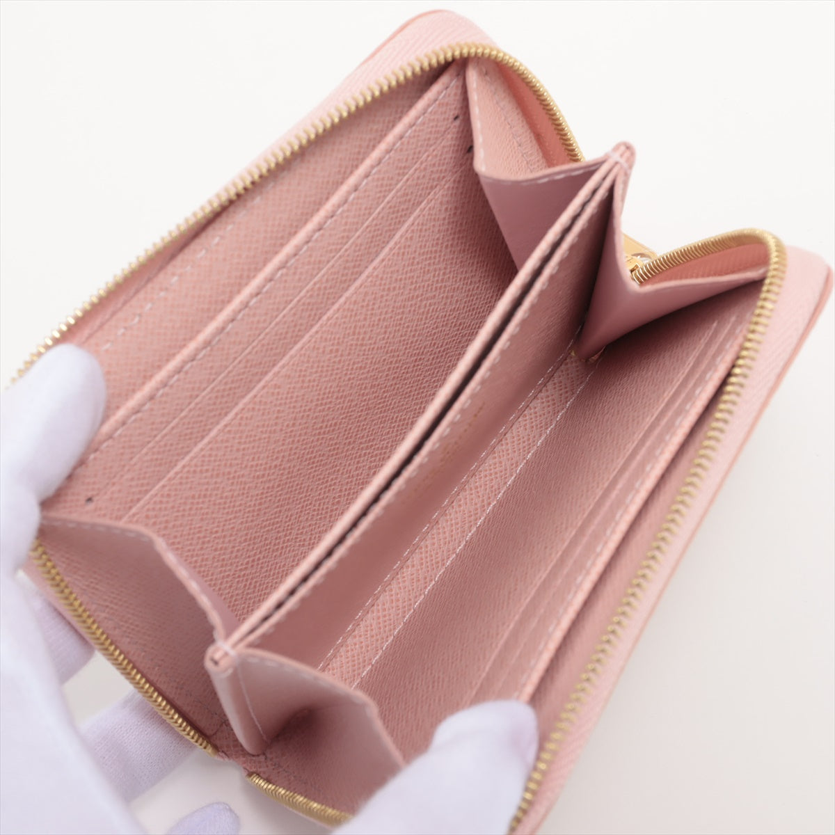 Louis Vuitton Damierazur Zippyr Coin Impact N60229 Rose Valerie Coin Case