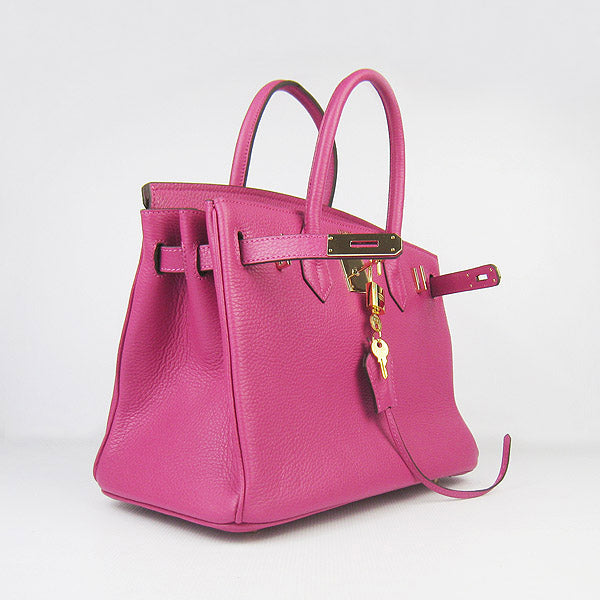 Luxury Hermes Birkin 30cm Togo Leather Handbags Peach Golden