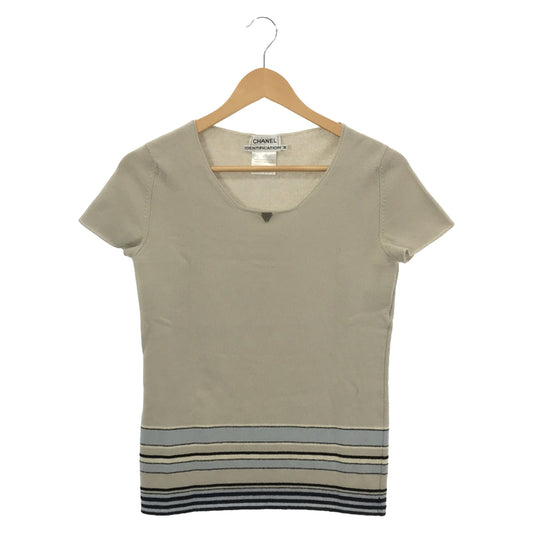 Chanel Half-Handed s Clothing Tops Cashmere  Beige P15016V00690