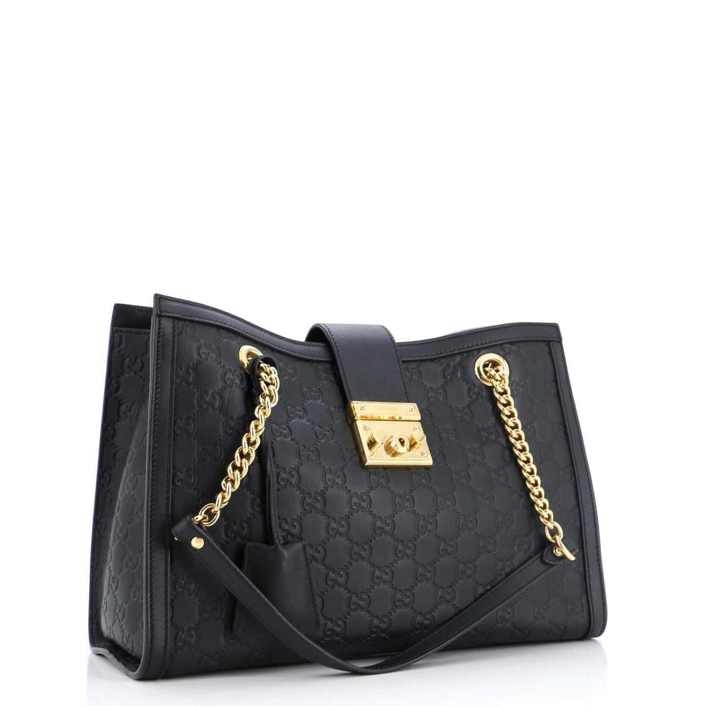 Padlock Chain Tote Guccissima Leather Medium