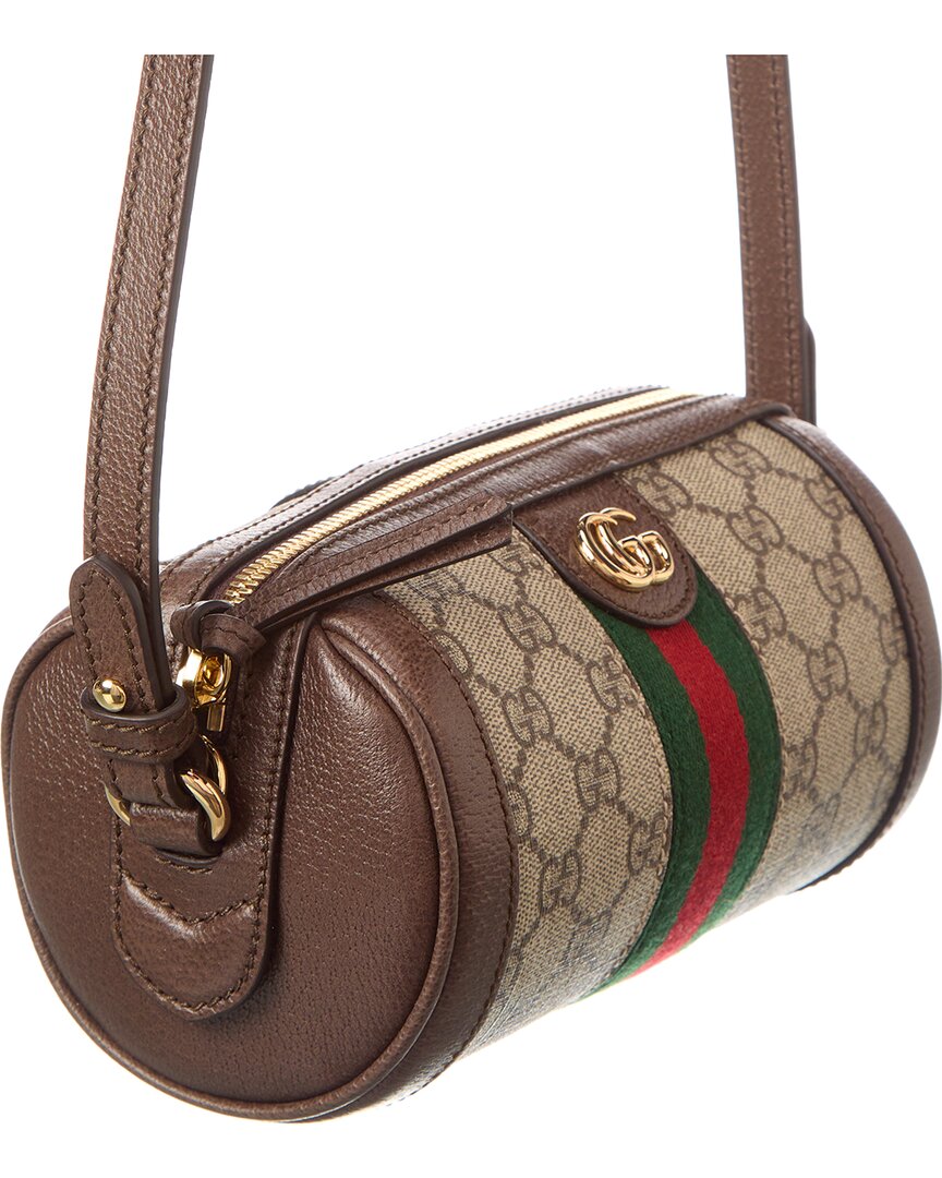 Luxury Gucci Trending 2025 Ophidia Mini GG Supreme Canvas & Leather Shoulder Bag