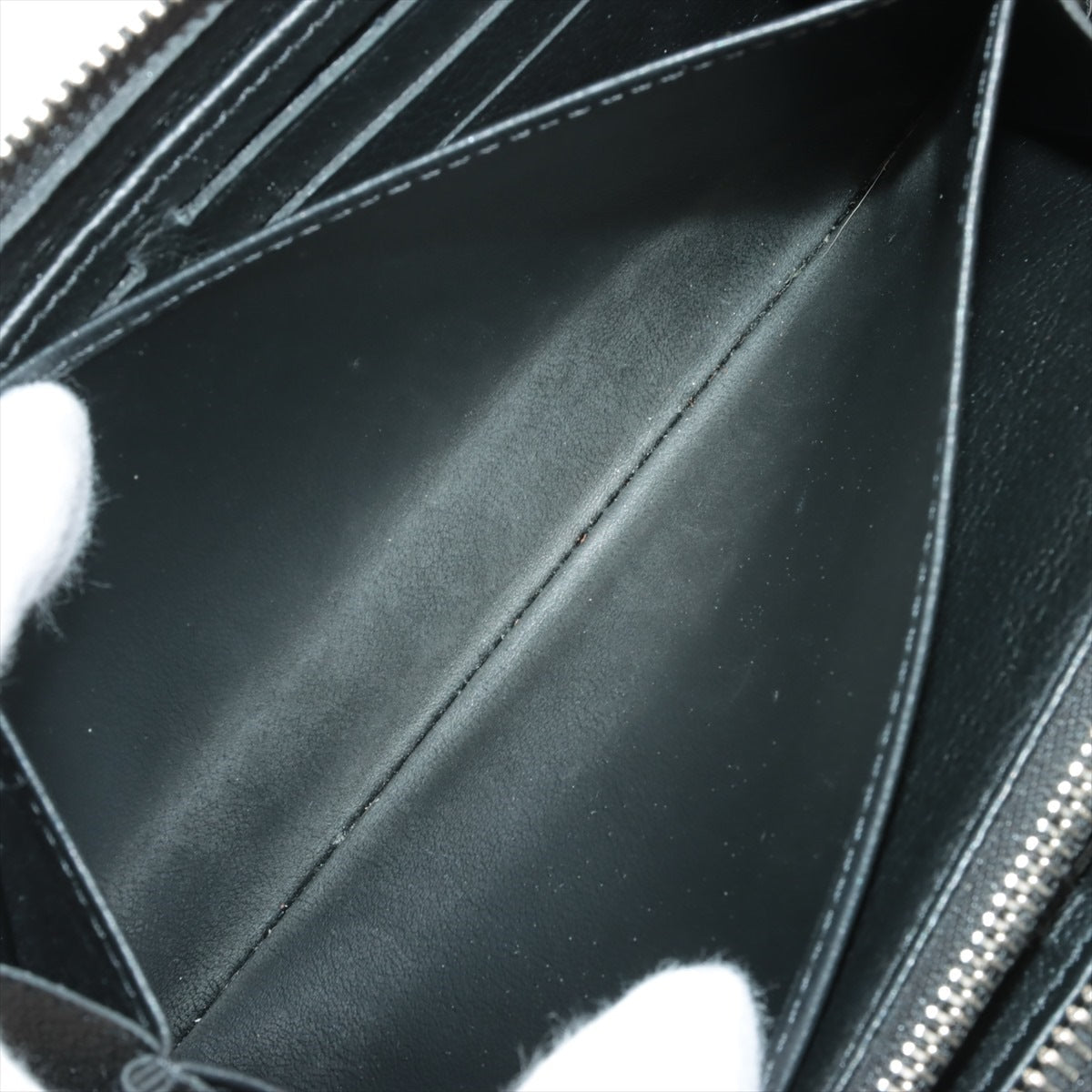 Louis Vuitton LV Logo Zippy Locky M62622 Noneir Round Zip Wallet