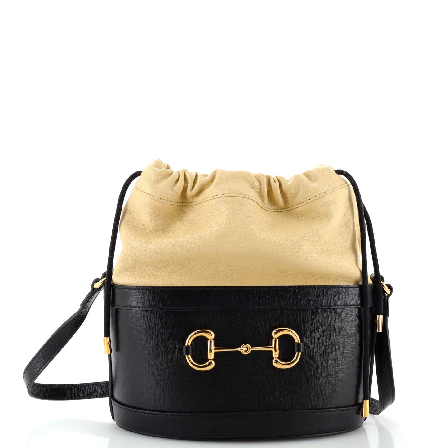 Luxury Gucci Trending 2025 Horsebit 1955 Bucket Crossbody Bag Leather Small