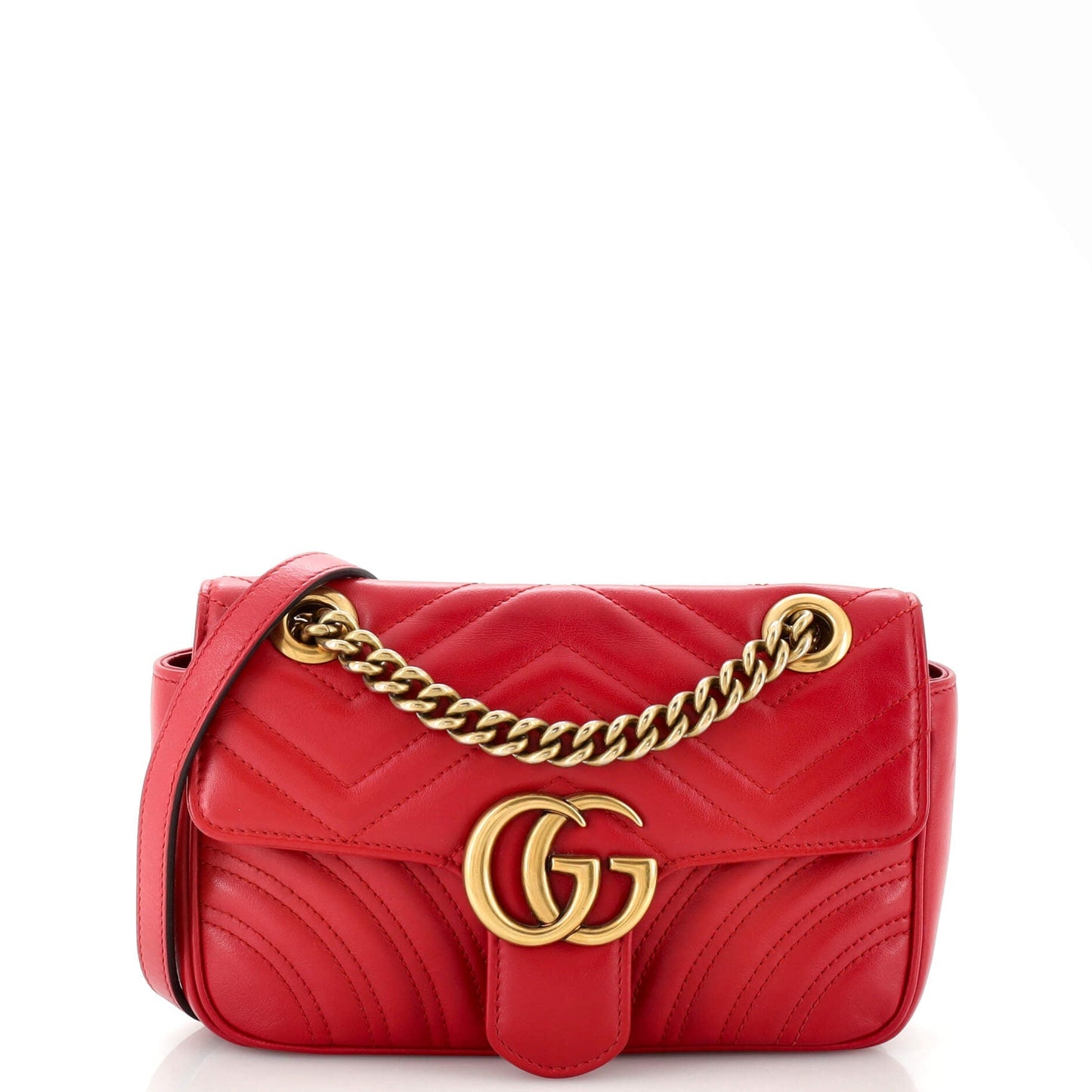 Luxury Gucci Trending 2025 GG Marmont Flap Bag Matelasse Leather Mini