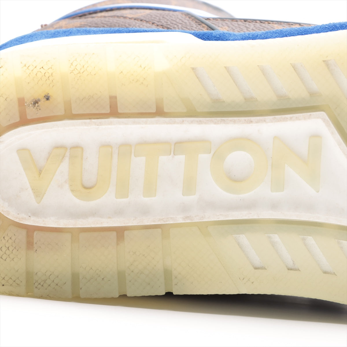 Louis Vuitton LV Trainer Line 20 Years PVC  Leather Trainers 8 1/2 Men Brown GO0260 Monogram