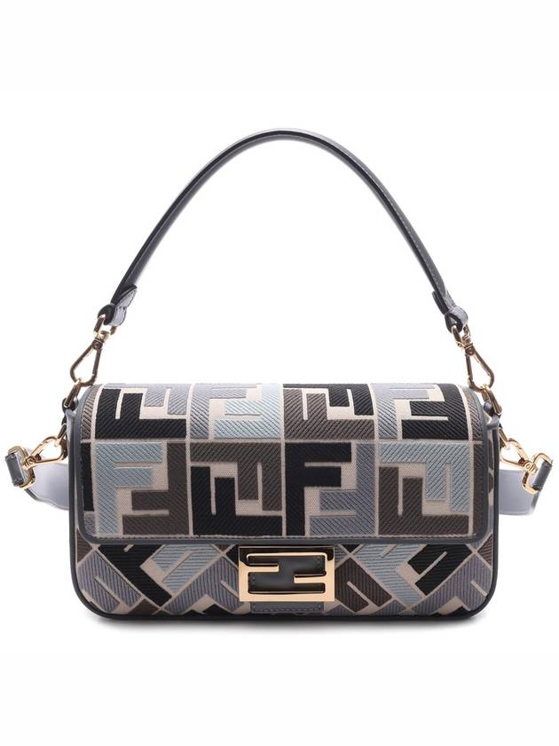 Luxury Fendi Baguette FF Embroider Shoulder Bag