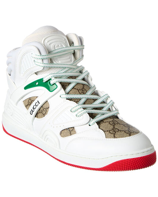 Luxury Gucci Trending 2025 Basket GG Supreme Canvas High-Top Sneaker