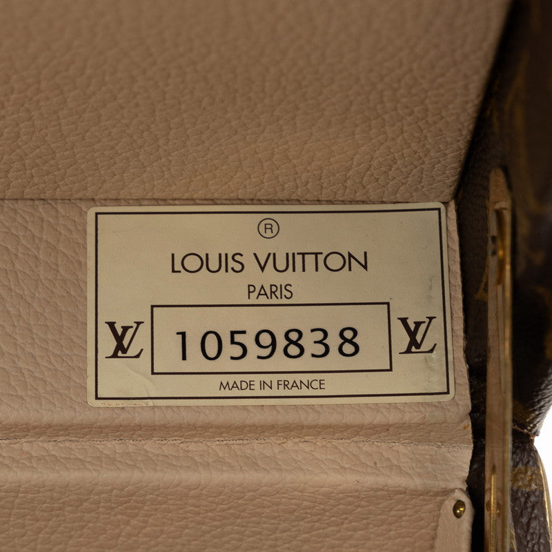 Louis Vuitton Monogram Boat Flakon Handbag  Case Cosmetic Box M21828 Brown PVC Leather  Louis Vuitton