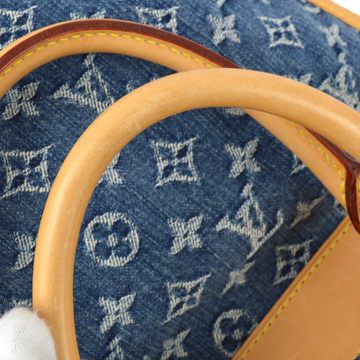 Louis Vuitton 2005 Monogram Denim Flat Shopper M95018