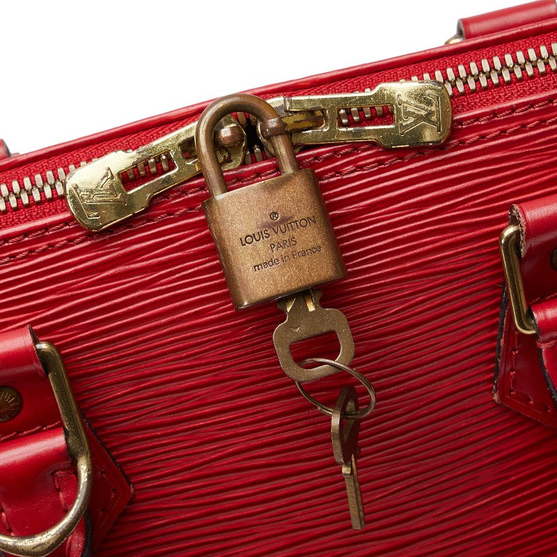 Louis Vuitton Red Epi Alma Handbag M52147