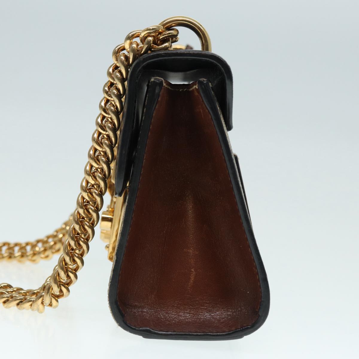 Gucci Padlock  Canvas Shoulder Bag ()
