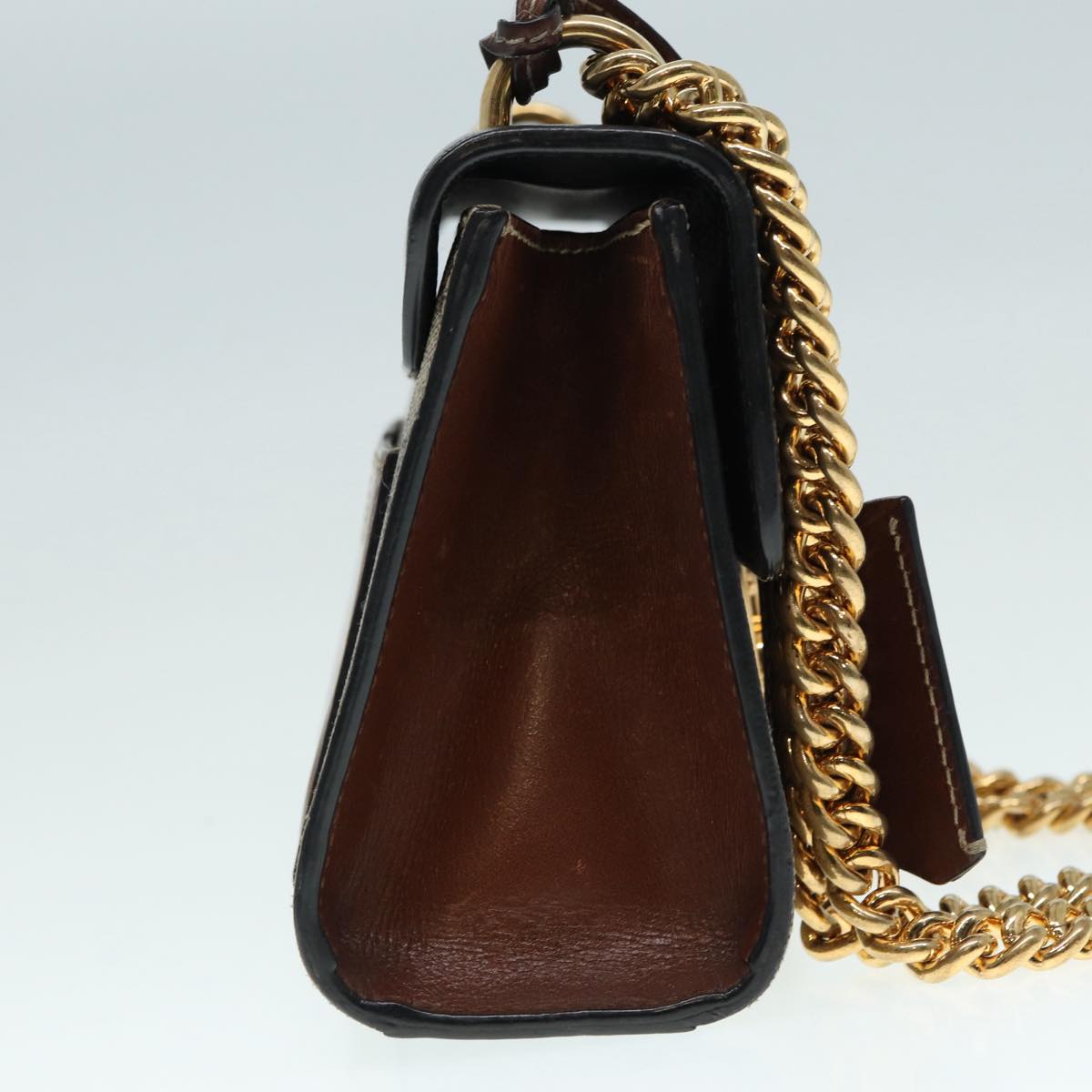 Gucci Padlock  Canvas Shoulder Bag ()