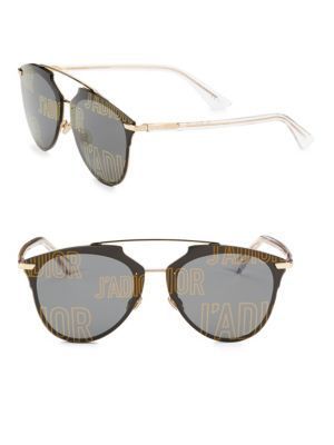 CHRISTIAN DIOR 63MM REFLECTIVE PRISM SUNGLASSES
