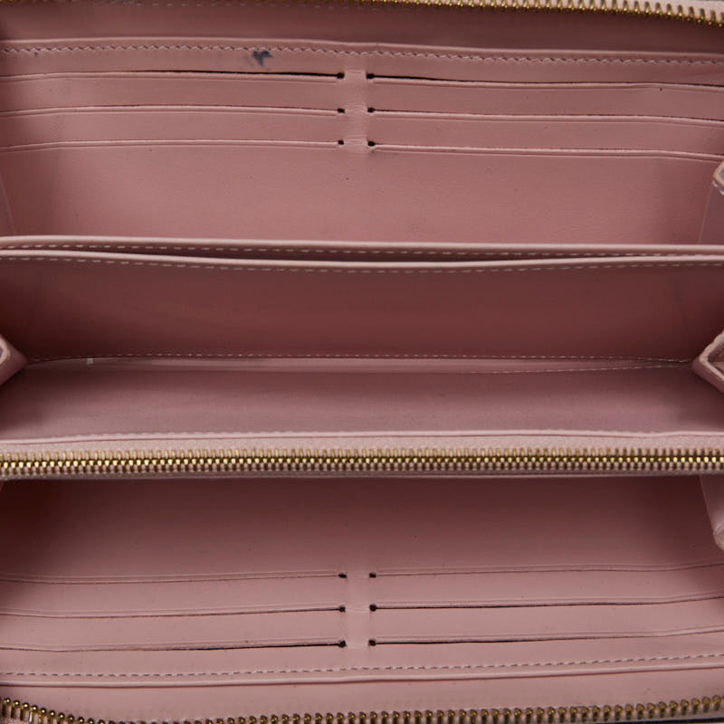 Louis Vuitton Monogram Vernis Zippie Venice Roundfassner Long Wallet M62945 Rose Valerie Pink Brown Patent Leather PVC  Louis Vuitton