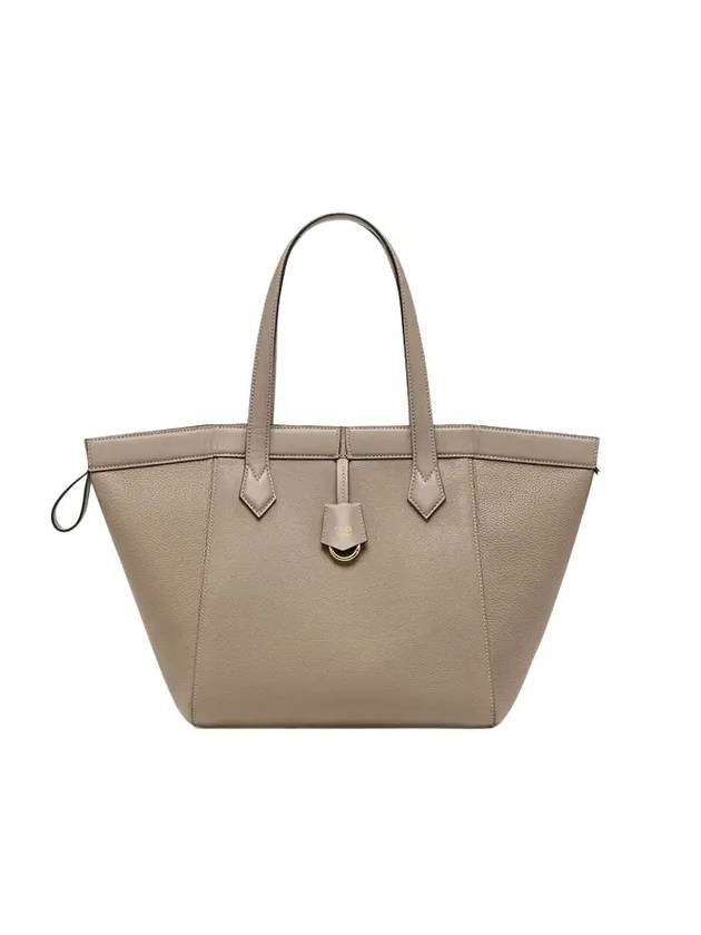 Luxury Fendi Origami Medium Leather Tote Bag Dove Grey