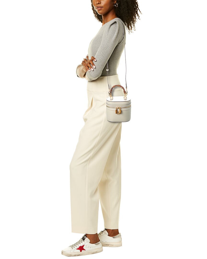 Luxury Gucci Trending 2025 Bamboo Mini Leather Shoulder Bag