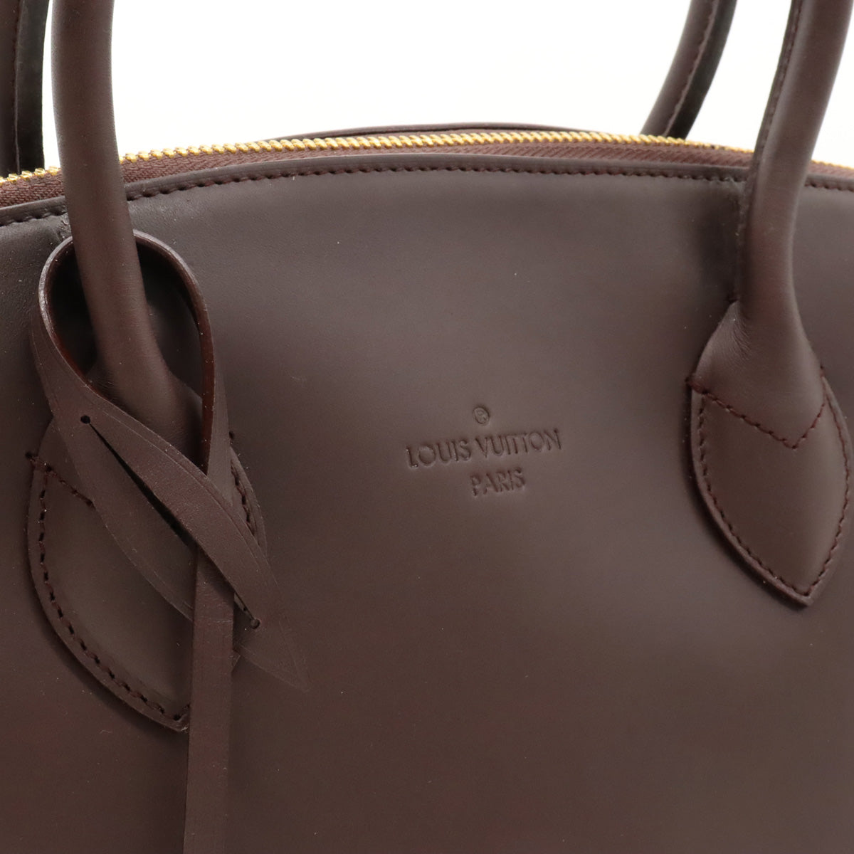 Louis Vuitton Louis Vuitton Nonemad Locket Handbag Leather Mocha Black Tea Gold  Blumin