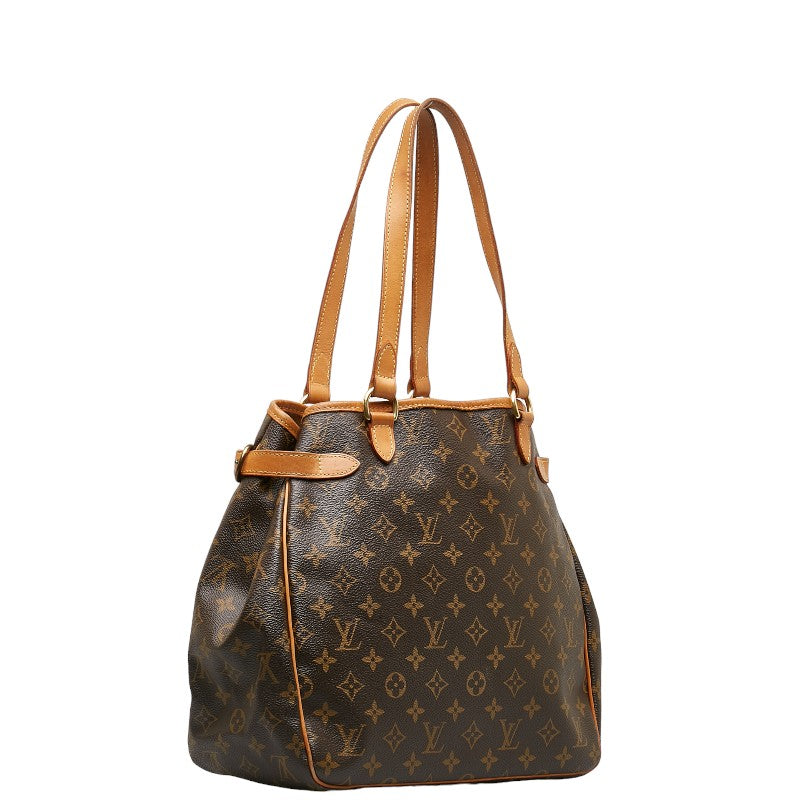 Louis Vuitton Monogram Battalion Vertical Shoulder Bag M51153 Brown PVC Leather  Louis Vuitton