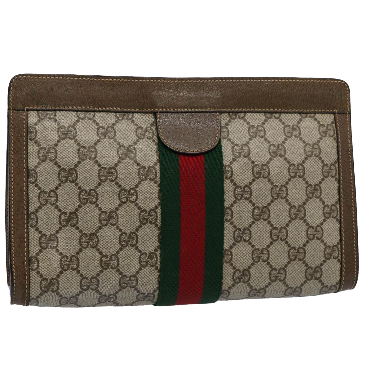 Gucci Ophidia  Canvas Clutch Bag ()