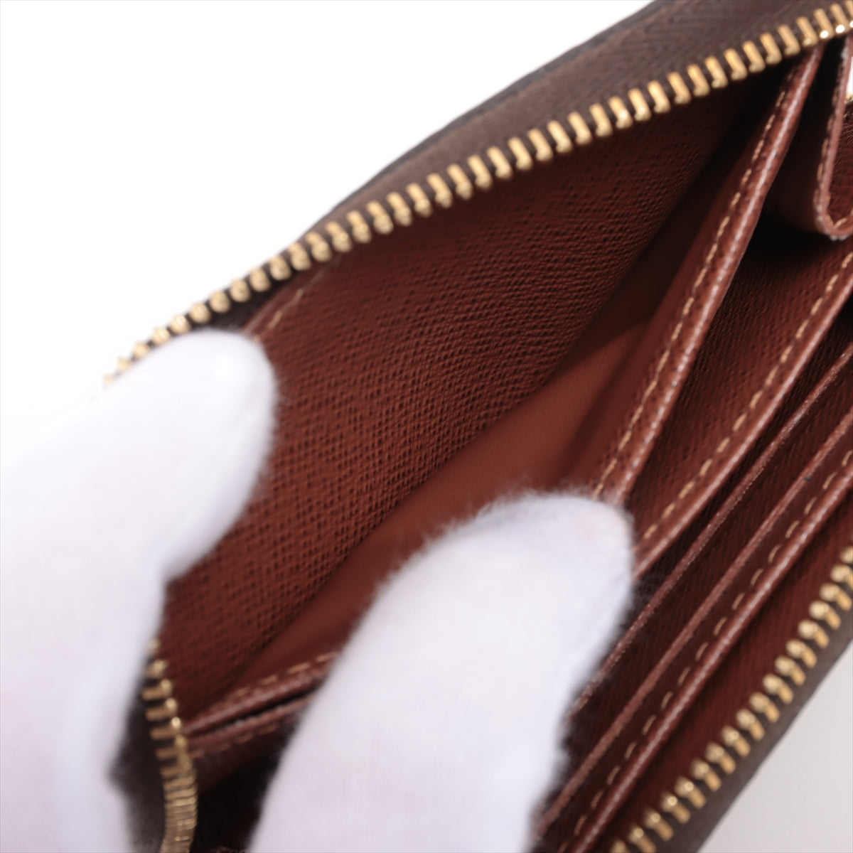 Louis Vuitton Monogram Zippyr Coin Impact M60067 Brown Coin Case