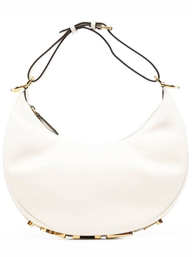 Luxury Fendi Luxury Fendigraphy Small Hobo Shoulder Bag White