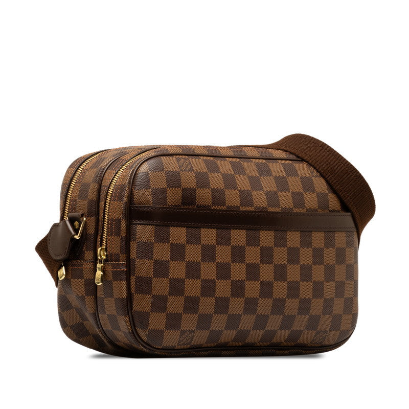 Louis Vuitton Reporters PM Pulled Shoulder Bag N45253 Brown PVC Leather  Louis Vuitton