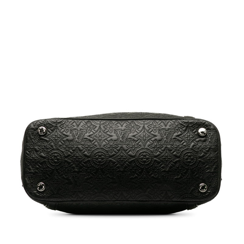 Louis Vuitton Monogram Antias Ixia PM Handbag 2WAY M97071 Black Leather  Louis Vuitton