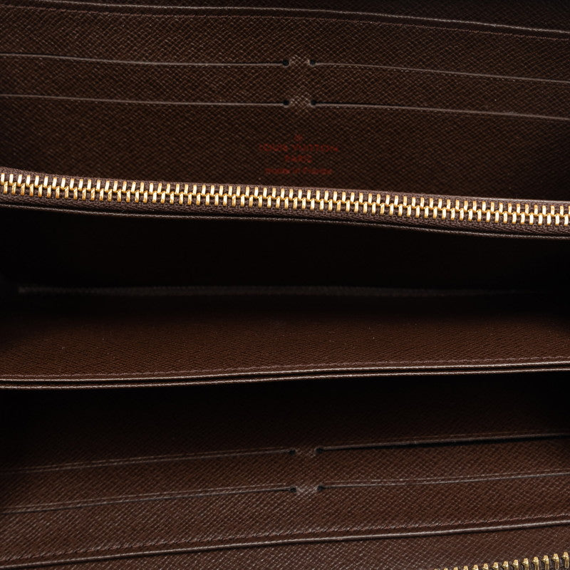 Louis Vuitton Damier Zippie Wallet N60015 Long Wallet Brown PVC Leather  Louis Vuitton