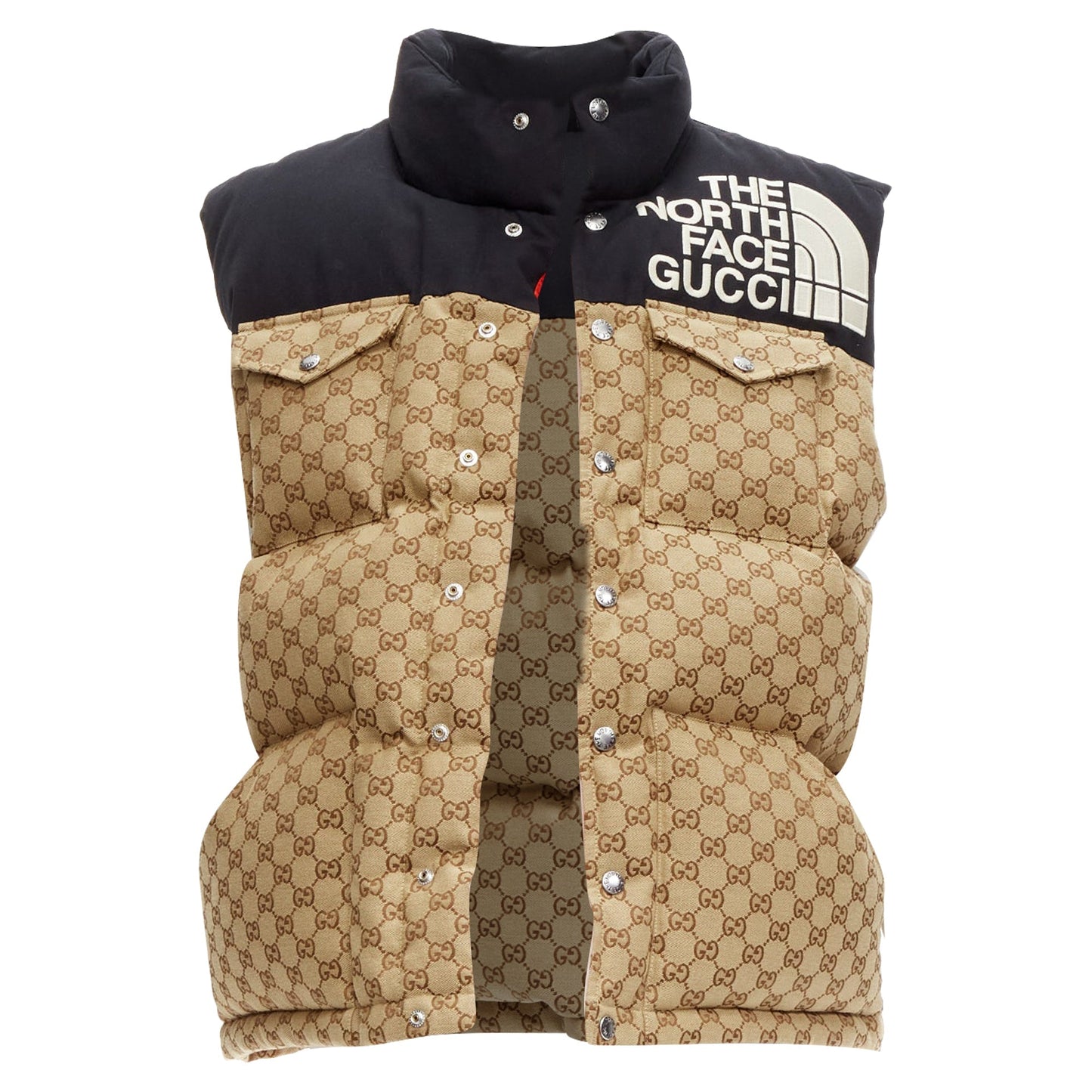 Gucci The North Face GG Monogram Padded Vest Jacket