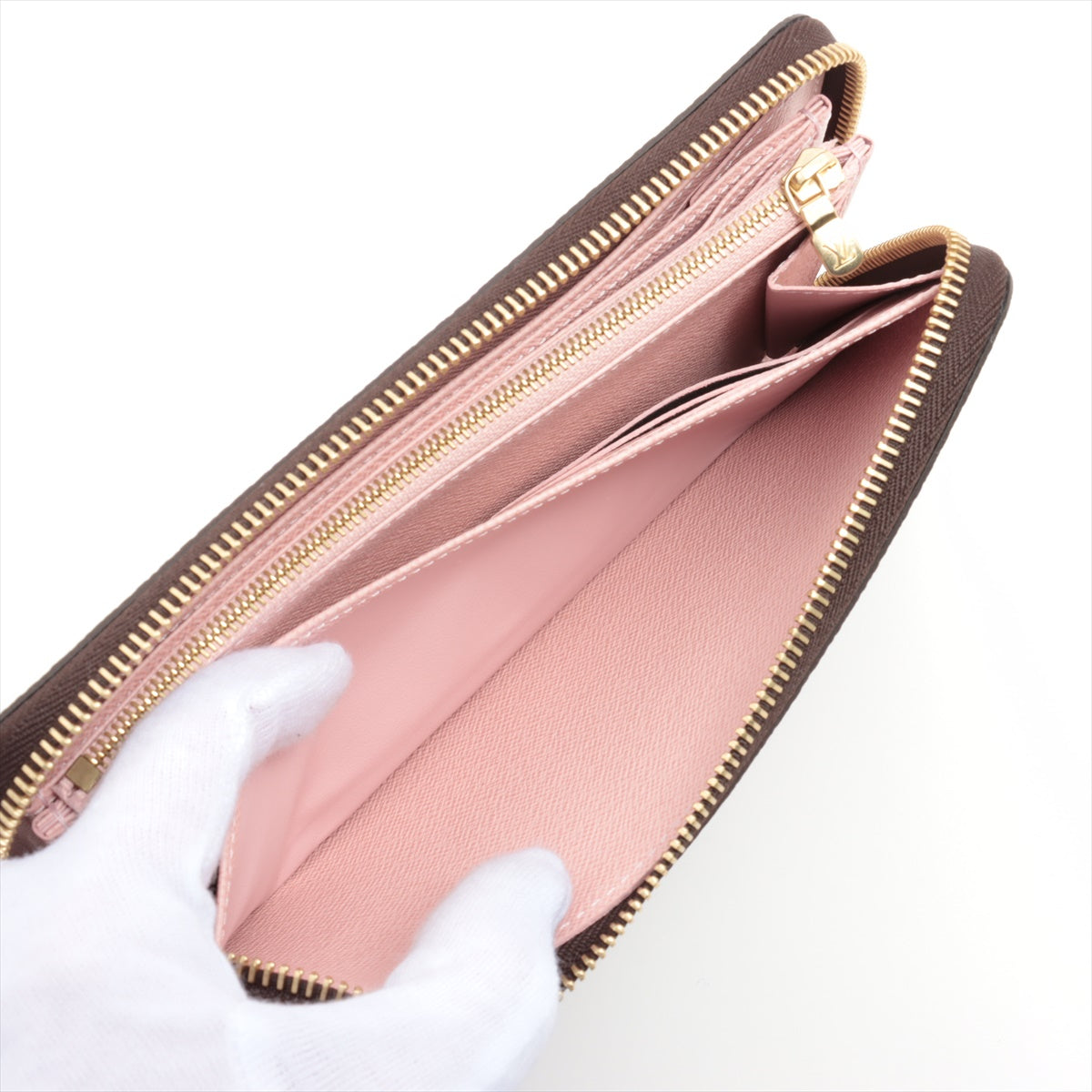 Louis Vuitton Monogram  Wallet M41894 Rose Valerie Round Zip Wallet
