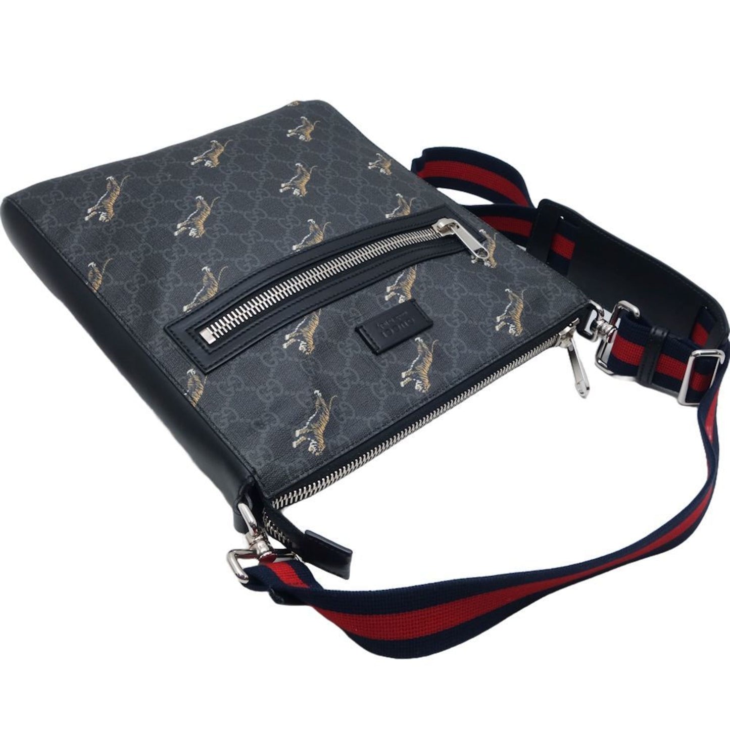 Gucci Tiger  Canvas Shoulder Bag ()