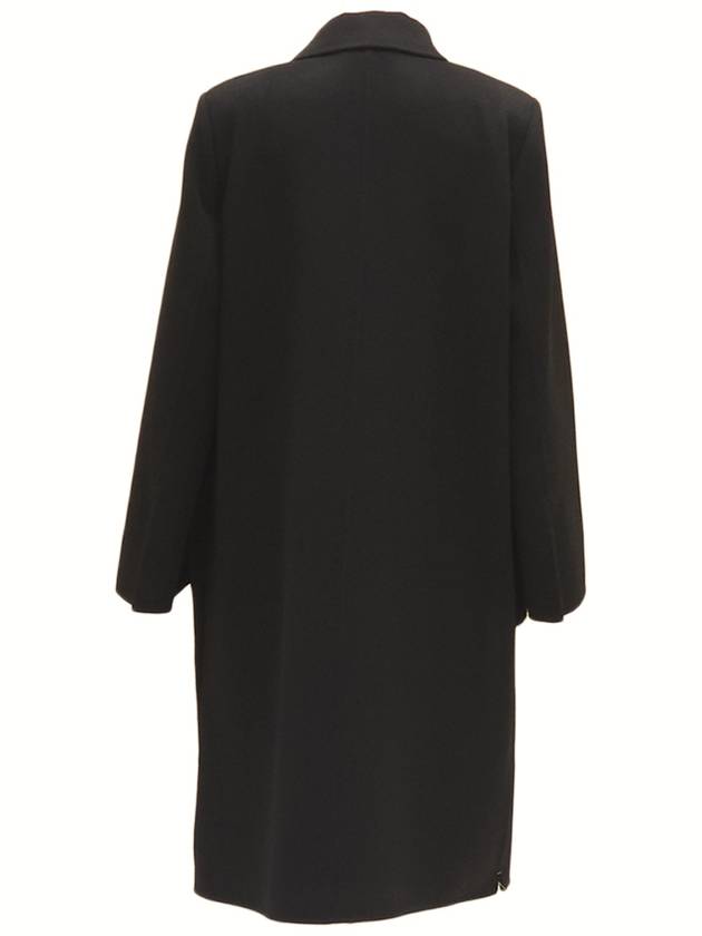 Luxury Fendi Women's Wool Double Coat Black
