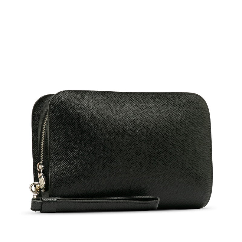 Louis Vuitton Taiga ing Bag Second Bag M30182 Noneir Black Leather Men Louis Vuitton