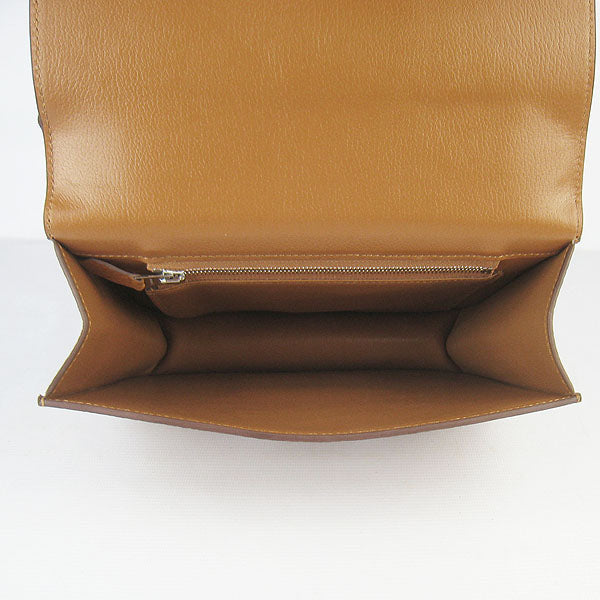 Luxury Hermes Constance Cowskin Leather Bag H017 light coffee silver