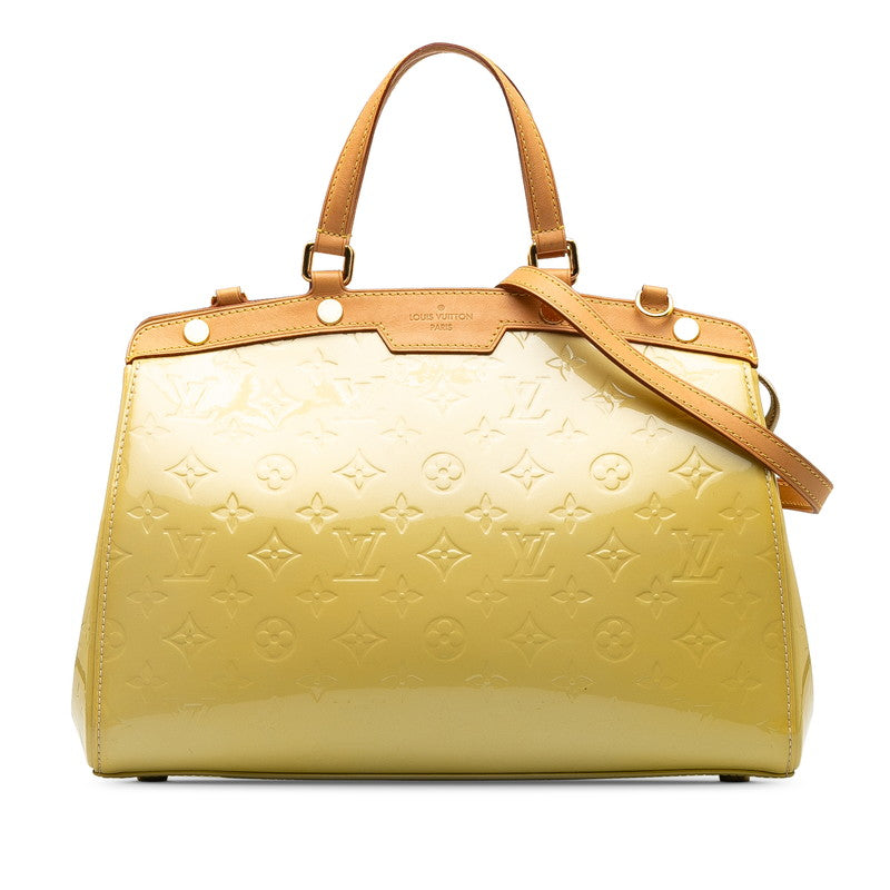 Louis Vuitton Monogram Vernis Blair MM Handbag Shoulder Bag 2WAY M90108 Citrine Yellow Patent Leather  Louis Vuitton
