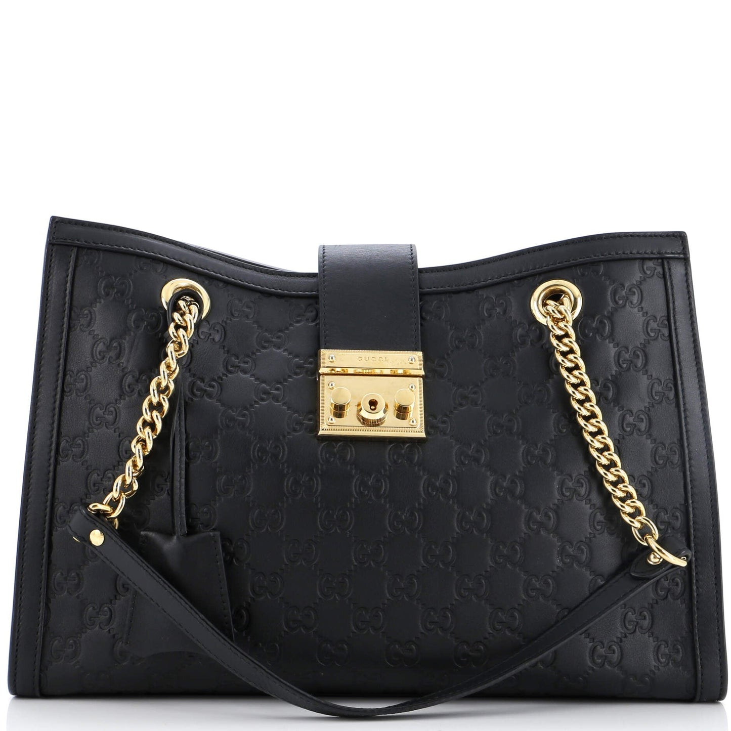 Padlock Chain Tote Guccissima Leather Medium
