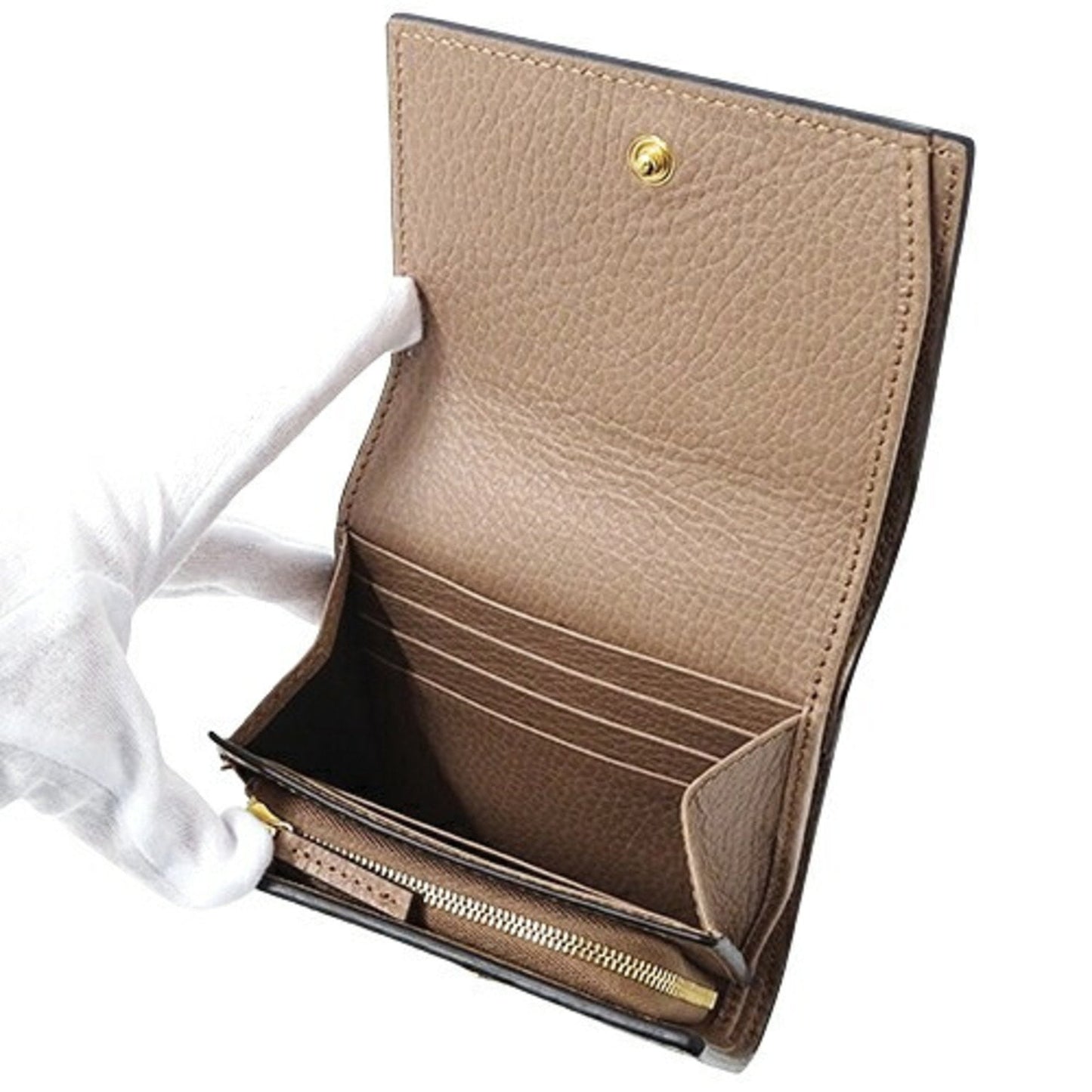 Gucci Gg Supreme  pink  Gg Supreme Leather Wallet (Bi-Fold)