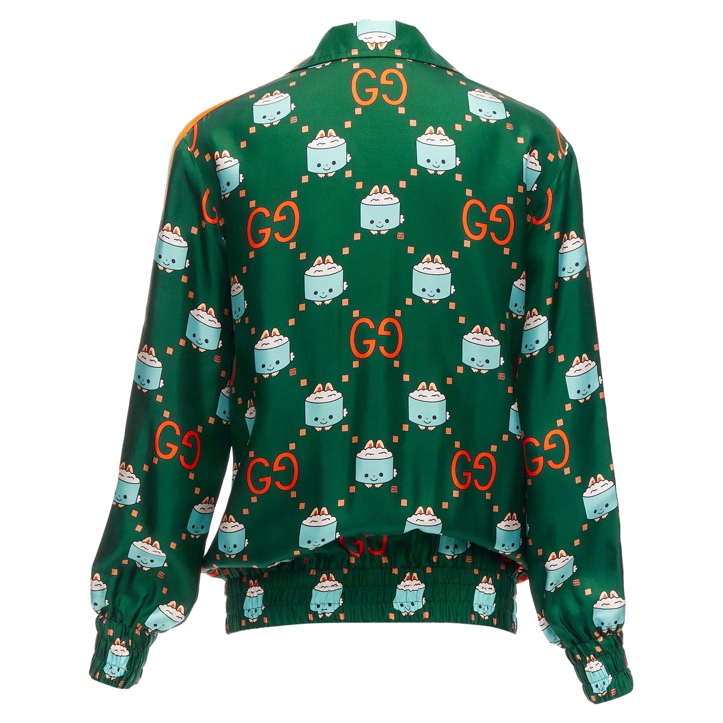 Gucci Pikarar GG Logo Monogram Silk Track Jacket