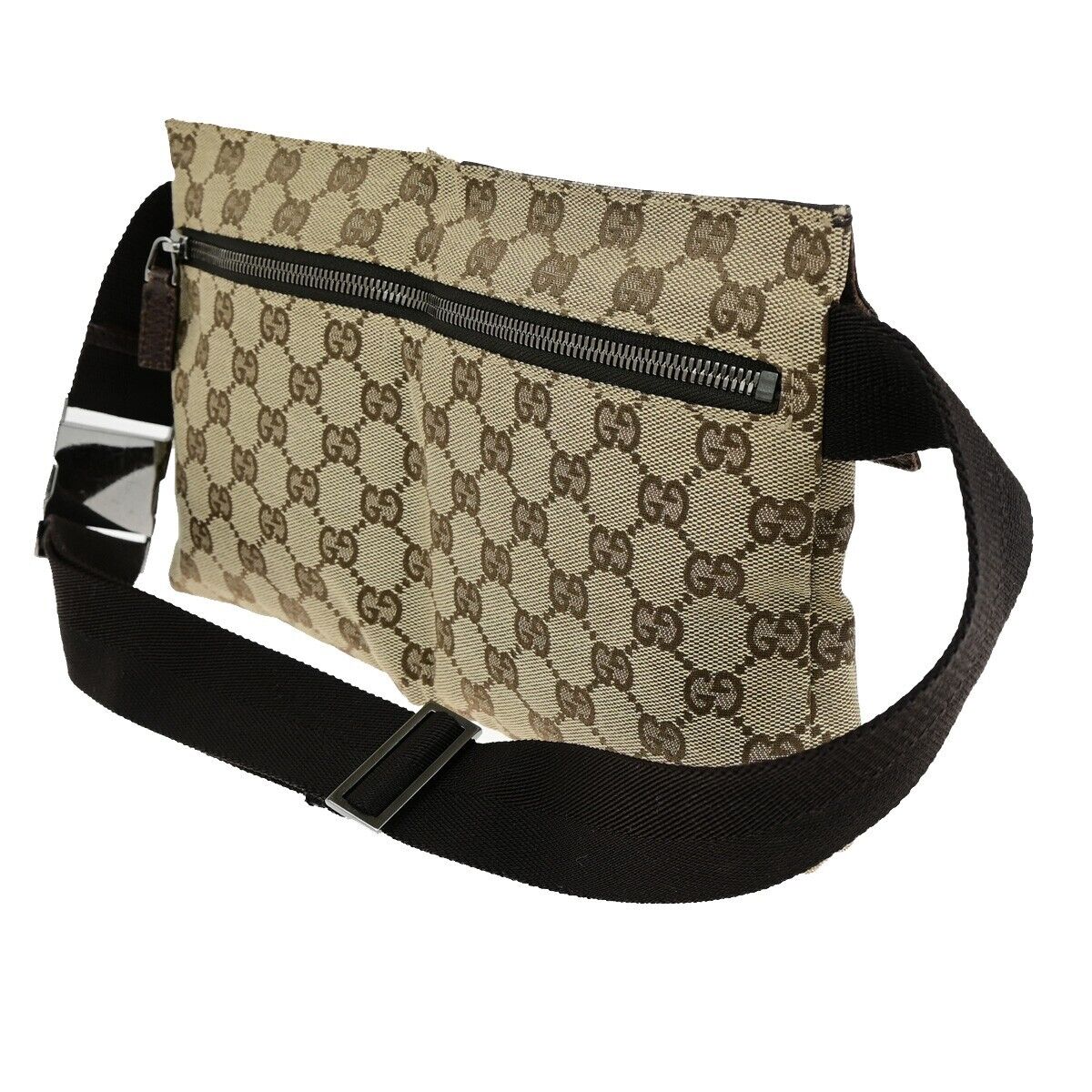 Gucci --  Canvas Shoulder Bag
