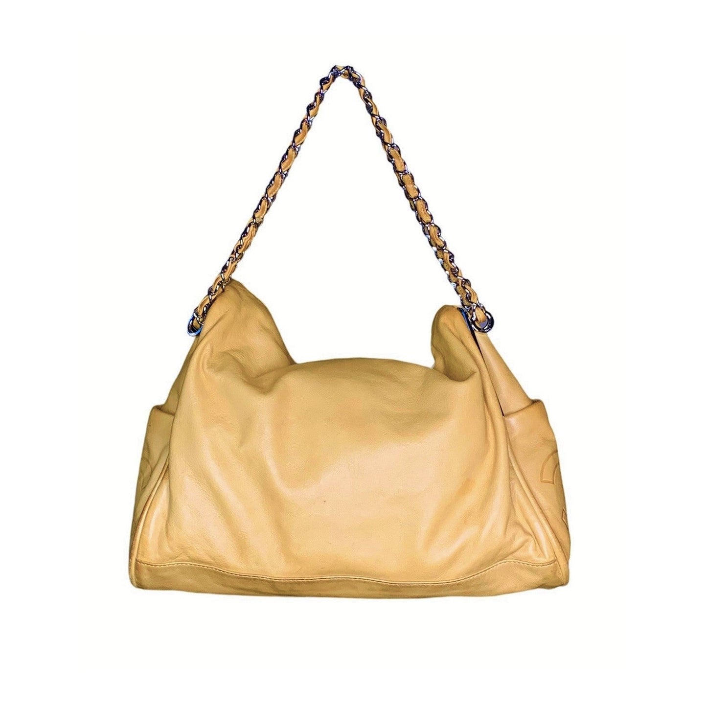 Luxury Chanel bag Ultra Soft Beige Lambskin Hobo
